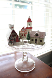 Vintage Christmas Glitter houses