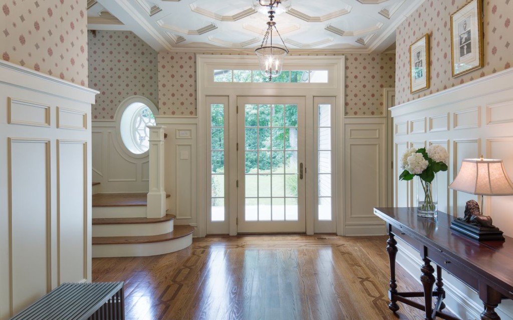 Fabulous foyer. Tour 10 Luxury Country estates with gorgeous pools, interiors and porperty at Vintage American Home